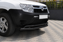 Renault Duster 2008–2017 Bull bar ST017 Black (stainless steel) photo 2