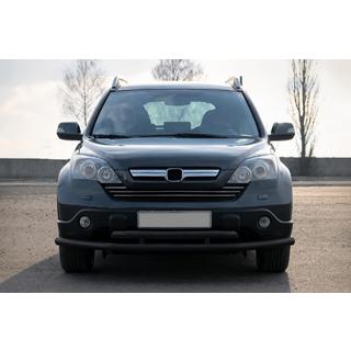 Front bull bar ST018 Black (stainless steel) Honda CRV 2007-2011 photo 1