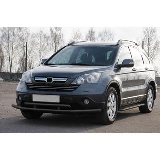 Front bull bar ST018 Black (stainless steel) Honda CRV 2007-2011 photo 2