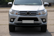Toyota Hilux 2015- Front bull bar ST018 Black (stainless steel) photo 2