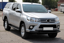 Toyota Hilux 2015- Front bull bar ST018 Black (stainless steel) photo 3