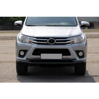 Front bull bar ST018 Black (stainless steel) Toyota Hilux 2015- photo 2