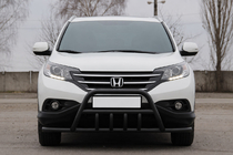 Honda CRV 2012-2016 Front bull bar WT003-ST-V1 Black (stainless steel) photo 1