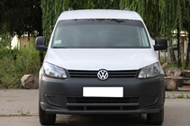 Volkswagen Caddy 2010-2015 Front double tube bull bar 60/48 mm Black (stainless steel) photo 1