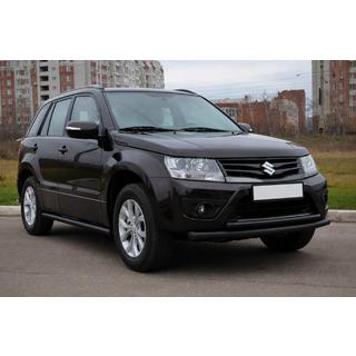 Front double bar 60/42mm Black (stainless steel) Suzuki Grand Vitara 2005-2017 photo 3