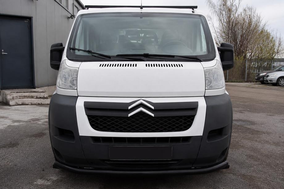 Fiat Ducato 2006-2025 Front nudge bar ST008 Black (stainless steel) Image