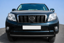 Toyota Land Cruiser Prado 120 2002-2009 Front nudge bar ST008 Black (stainless steel) photo 1