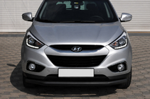 Hyundai IX-35 2010-2015 Front nudge bar ST008 Black (stainless steel) photo 2
