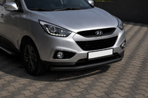 Hyundai IX-35 2010-2015 Front nudge bar ST008 Black (stainless steel) photo 3