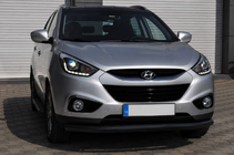 Hyundai IX-35 2010-2015 Front nudge bar ST008 Black (stainless steel) photo 4