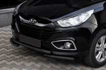 Hyundai IX-35 2010-2015 Front bar ST014-1 Black (stainless steel) photo 1