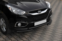 Hyundai IX-35 2010-2015 Front bar ST014-1 Black (stainless steel) photo 3