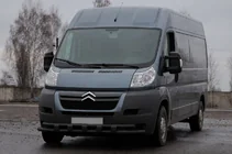 Opel Movano 2021- Front bull bar ST015 Black (stainless steel) photo 2
