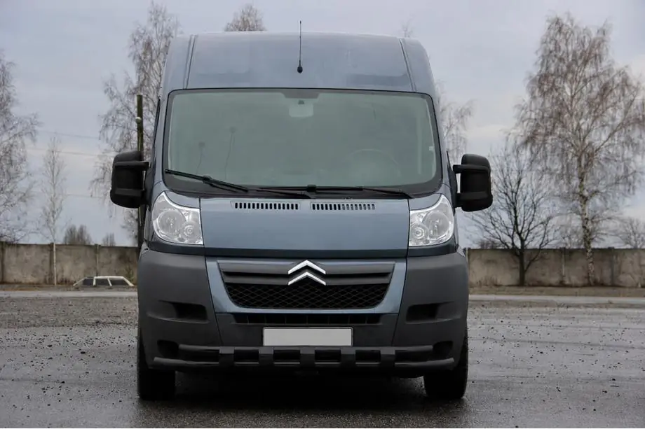 Opel Movano 2021- Front bull bar ST015 Black (stainless steel) Image