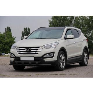 Front bull bar ST015 Black (stainless steel) Hyundai Santa Fe 3 2012-2018 photo 2