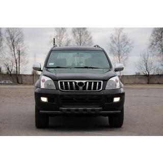 Front bull bar ST015 Black (stainless steel) Toyota Land Cruiser Prado 120 2002-2009 photo 1