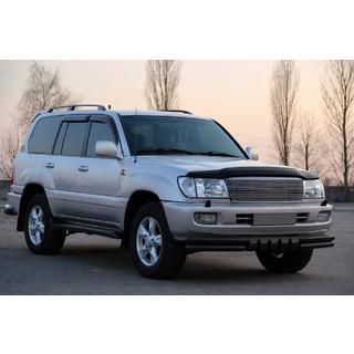 Front bull bar ST015 Black (stainless steel) Toyota Land Cruiser 100 1998-2007 photo 3