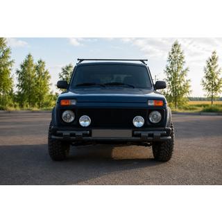 Front bull bar ST015 Black (stainless steel) photo 1