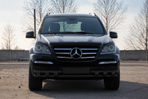 Mercedes GL class X164 2006-2012 Front bull bar ST015 Black (stainless steel) photo 2