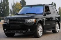 Range Rover III L322 2002-2012 Front bull bar ST015 Black (stainless steel) photo 1