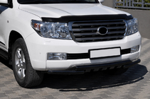 Toyota Land Cruiser 200 2007-2021 Front bull bar ST015 Black (stainless steel) photo 1
