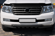 Toyota Land Cruiser 200 2007-2021 Front bull bar ST015 Black (stainless steel) photo 2