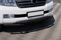 Toyota Land Cruiser 200 2007-2021 Front bull bar ST015 Black (stainless steel) photo 3