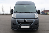 Citroen Jumper 2007-2025 Front bull bar ST019 Black (stainless steel) photo 1