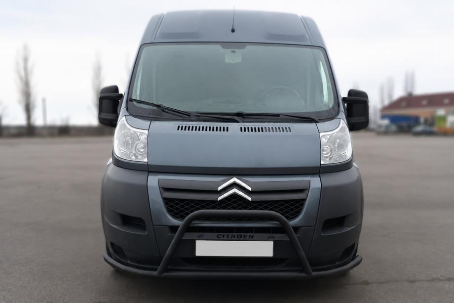 Citroen Jumper 2007-2025 Front bull bar ST019 Black (stainless steel) Image