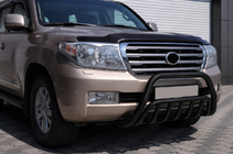 Toyota Land Cruiser 200 2007-2021 Front Bar WT002 Black (Stainless Steel) photo 2