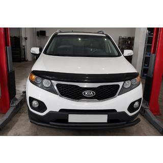 Front lower bull bar Black (stainless steel) Kia Sorento II XM 2009-2014