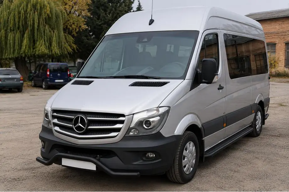 Mercedes Sprinter W906 2006–2018 Front lower bar MBSP.07.F3-04.6 Black (stainless steel) Image