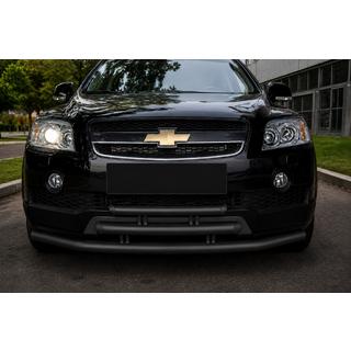Front triple bull bar Black (stainless steel)