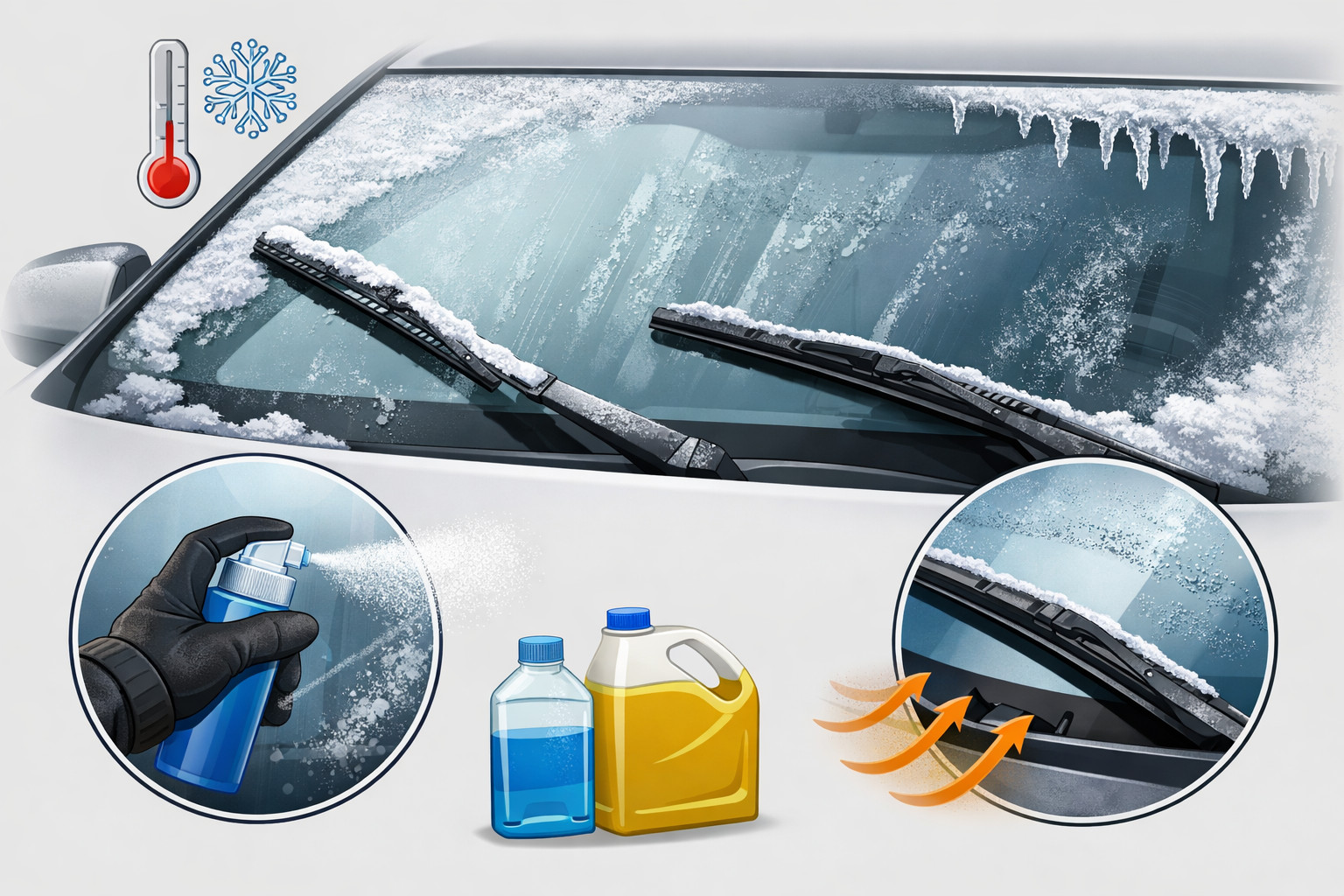 Wipers freeze in winter: reduce ice and streaks on the glass