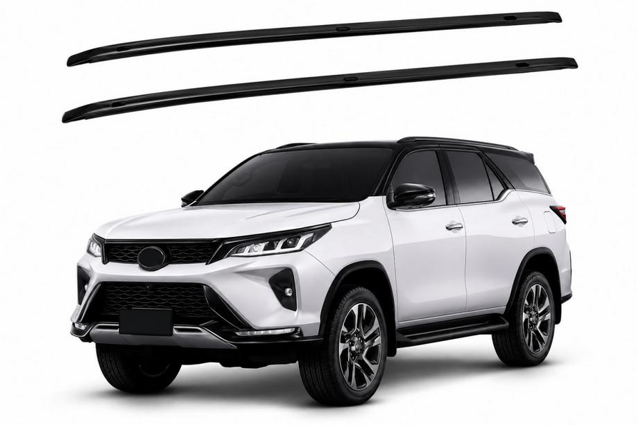 Toyota 4Runner 2009-2024 Black OEM roof rails (2012-2015, Aluminum) Image