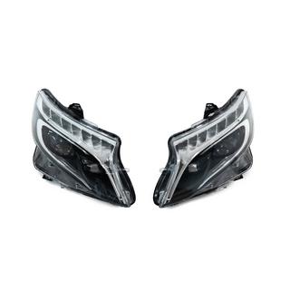 V-class design LED headlights (for V-class, 2 pcs) Mercedes Vito/V-class W447 2014- photo 2