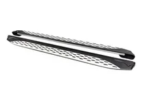 Renault Logan MCV 2005-2013 Side Steps Shining V1 (2 pcs, Aluminum) photo 3