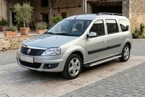 Renault Logan MCV 2005-2013 Side Steps Shining V1 (2 pcs, Aluminum) photo 1