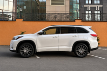 Toyota Highlander 2013-2019 Integrated roof rails black OEM (ABS plastic) photo 2