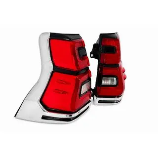 LED Tail Lights Chrome V1 (2017-2023, 2 pcs) Toyota Land Cruiser Prado 150 2009-2023 photo 3