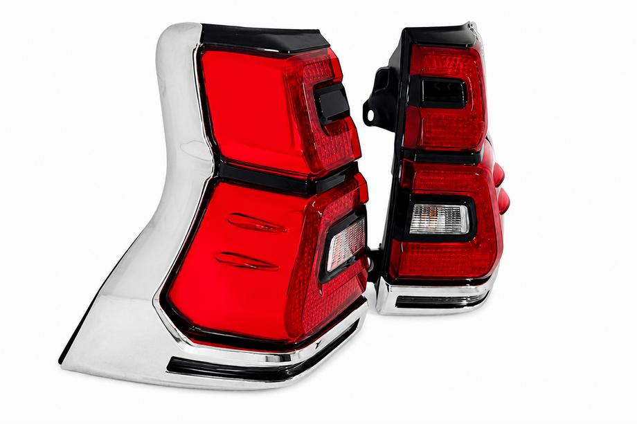 Toyota Land Cruiser Prado 150 2009-2023 LED Tail Lights Chrome V1 (2017-2023, 2 pcs) Photo 3
