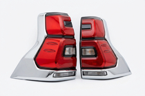 Toyota Land Cruiser Prado 150 2009-2023 LED Tail Lights Chrome V2 (2017-2023, 2 pcs) photo 6