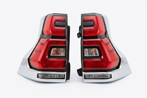 Toyota Land Cruiser Prado 150 2009-2023 LED Tail Lights Chrome V2 (2017-2023, 2 pcs) photo 2