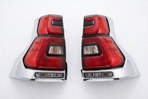 Toyota Land Cruiser Prado 150 2009-2023 LED Tail Lights Chrome V2 (2017-2023, 2 pcs) photo 5