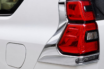Toyota Land Cruiser Prado 150 2009-2023 LED Tail Lights Chrome V2 (2017-2023, 2 pcs) photo 1