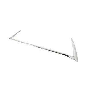Front bumper chrome trim cover (2013-2023, 3 pcs) photo 3