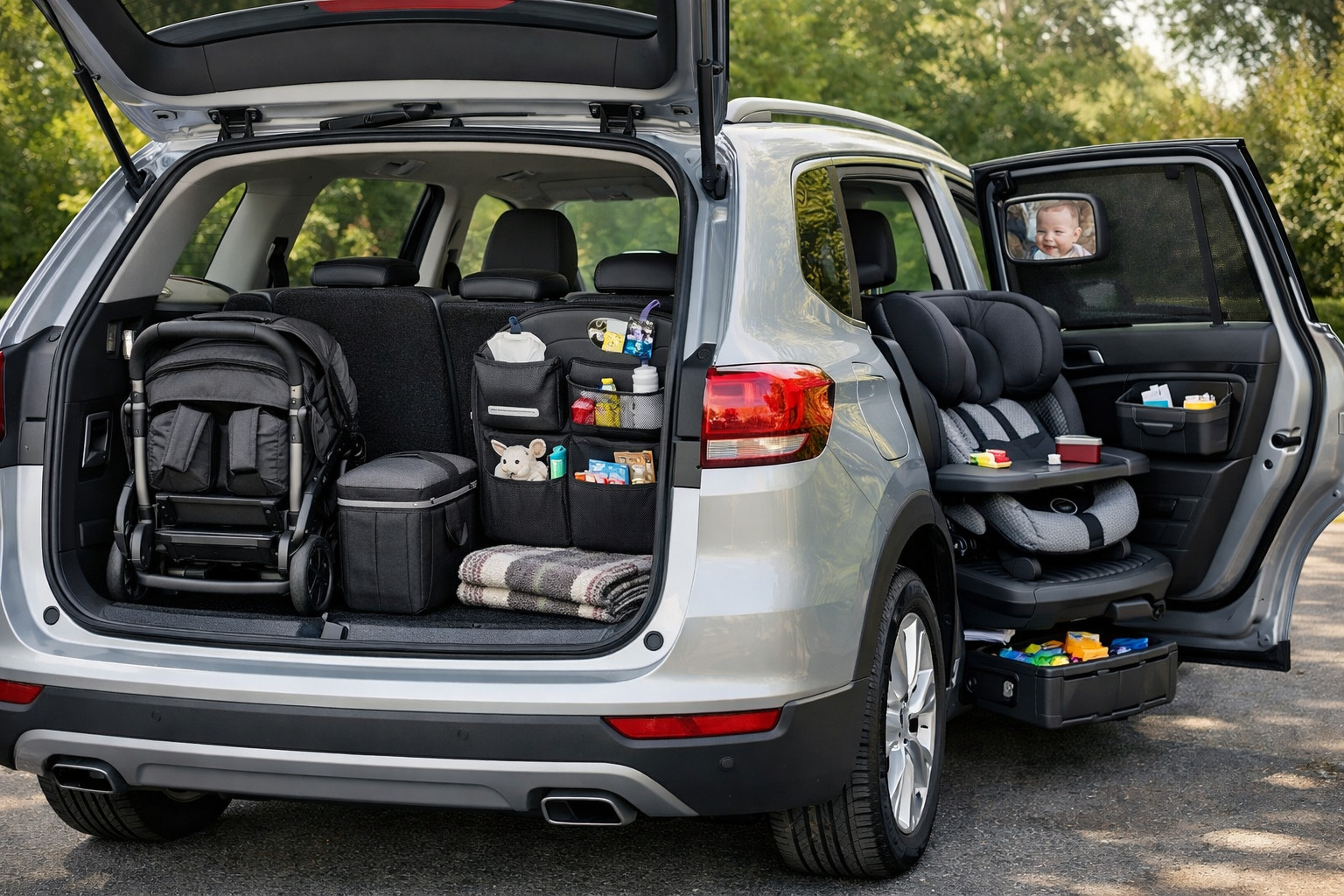 Upgrade pack for a car with two kids: daily benefits