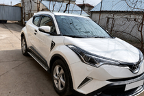 Toyota C-HR 2016-2023 Integrated roof rails grey OEM (ABS plastic, adhesive installation) photo 5