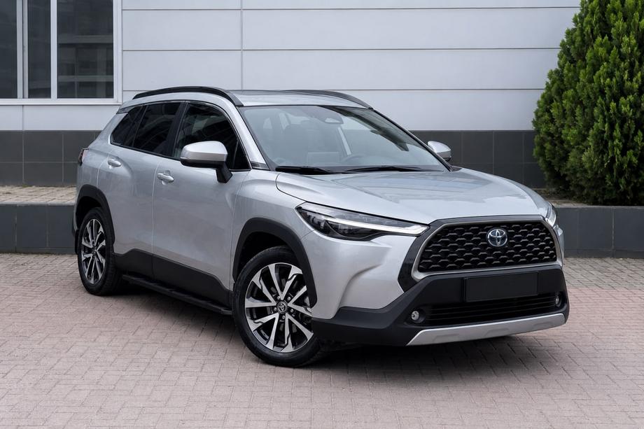 Toyota Corolla Cross 2020- Integrated roof rails, black OEM (Aluminum) Image