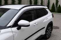 Toyota Corolla Cross 2020- Integrated roof rails black OEM (ABS plastic, adhesive installation) photo 4